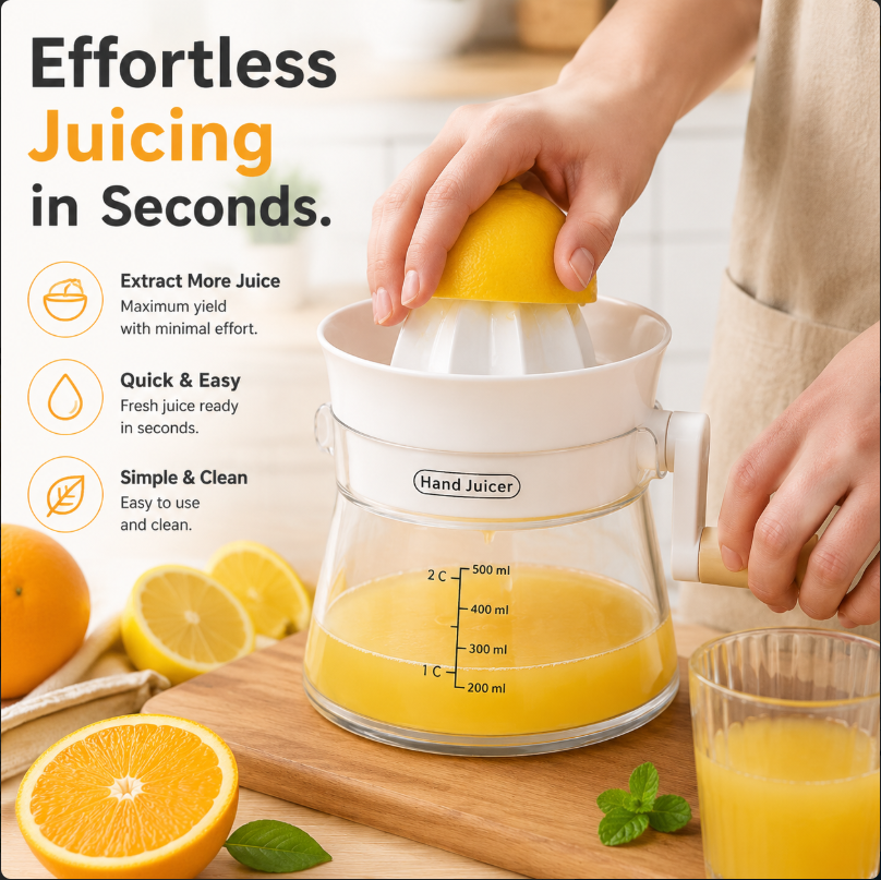 Citrus Juicer Bar - Household Hand Juicer Manual Fruit Lemon
