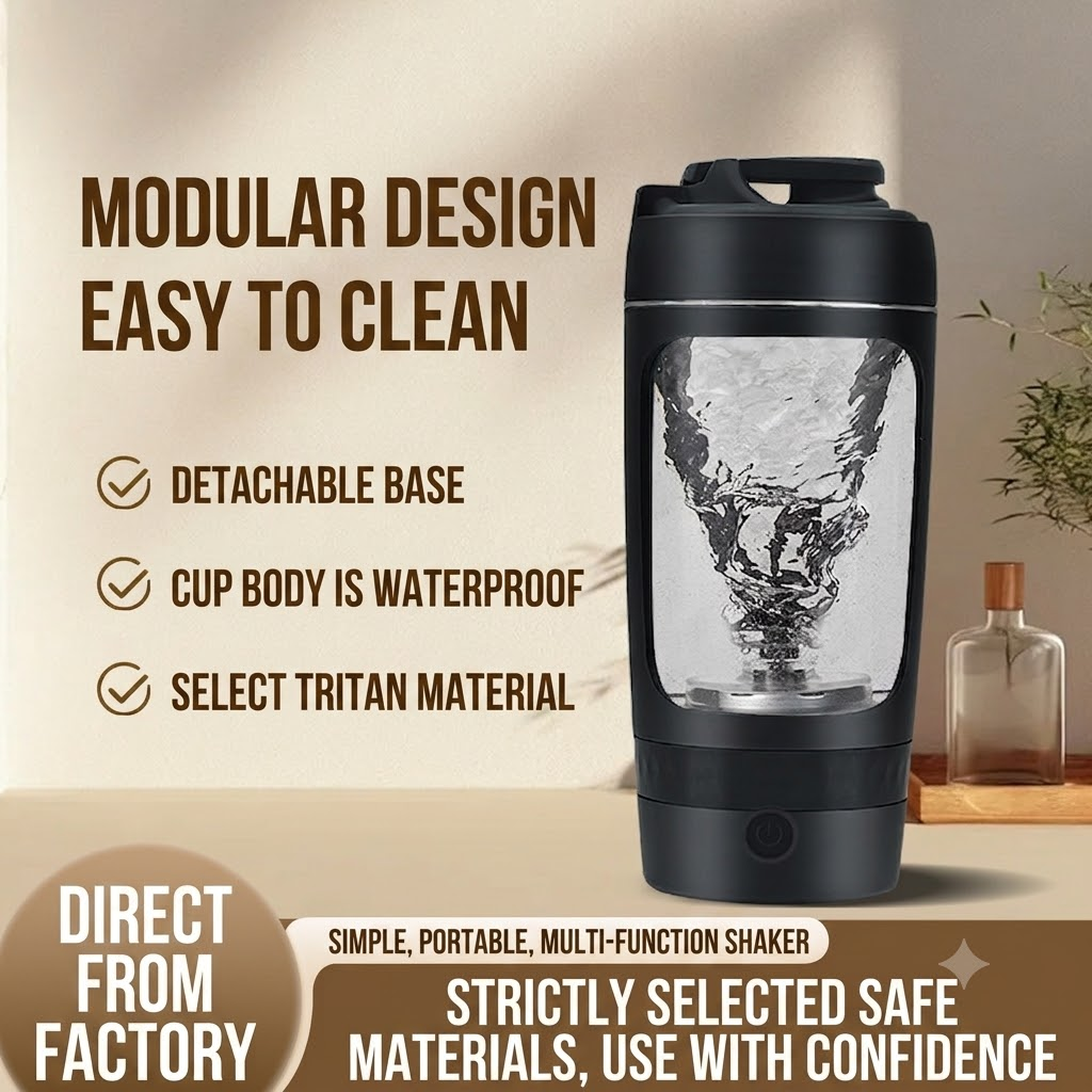 Citrus Juicer Bar - 630ml Electric Shaker Bottle Portable Whey
