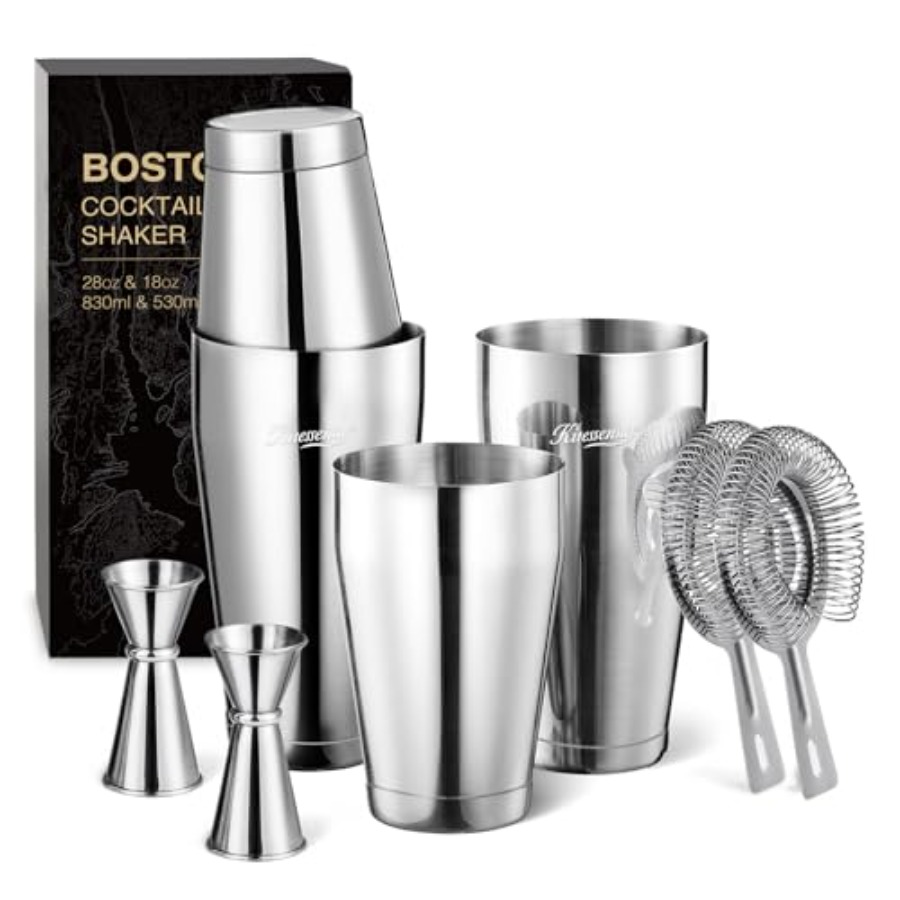 Boston Shaker Set - Boston Cocktail Shaker Set 8-Piece Professional