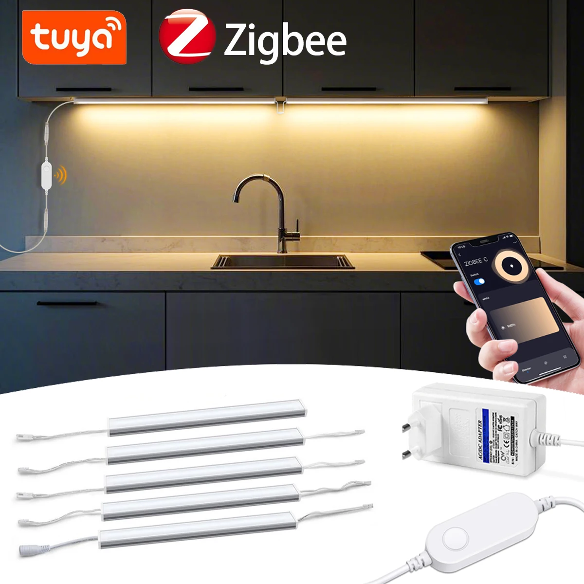 Smart Zigbee LED Lamp Under Ca - Home Bar And Cabinet avaliação e preço