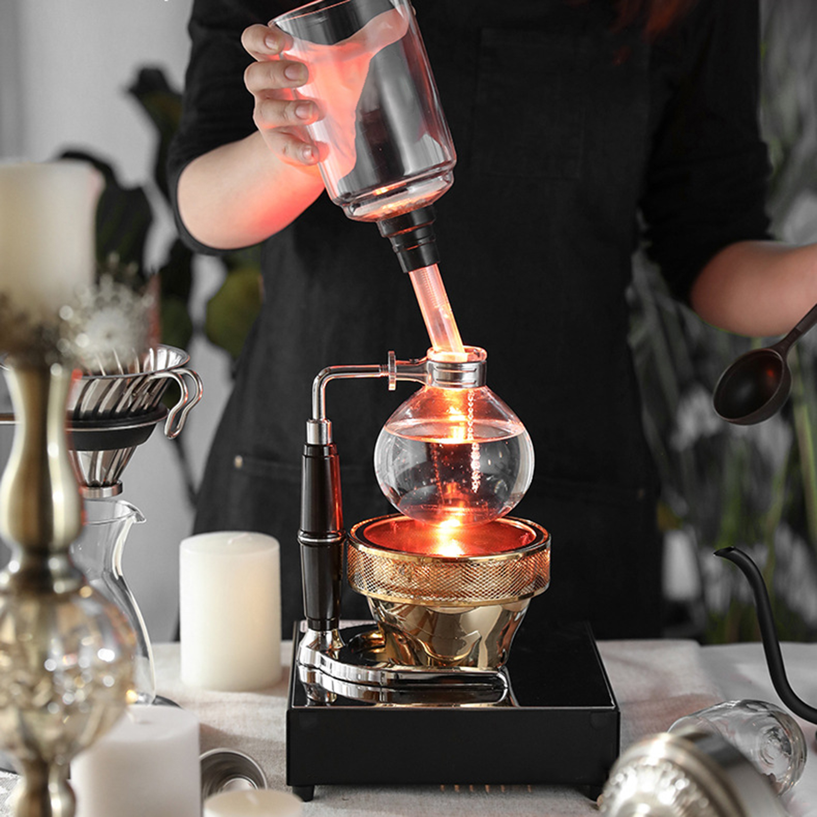 Siphon Coffee Maker 3/5 Cups V - Home Bar Setup avaliação e preço