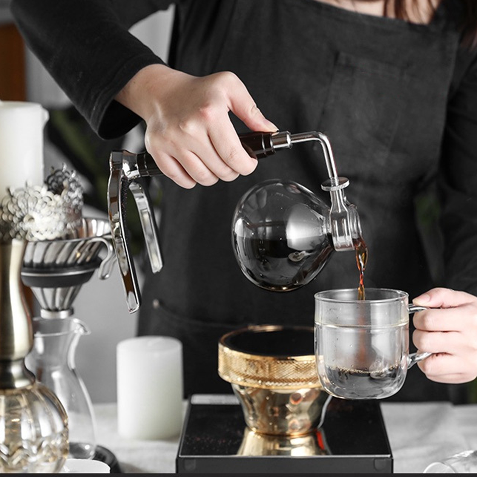 Siphon Coffee Maker 3/5 Cups V - Home Bar Setup avaliação e preço