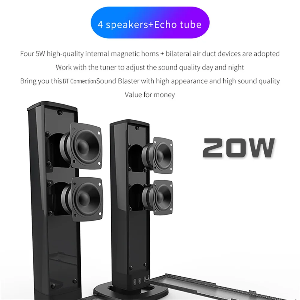 Wireless Bluetooth TV Sound Ba - Home Bar And Theater avaliação e preço