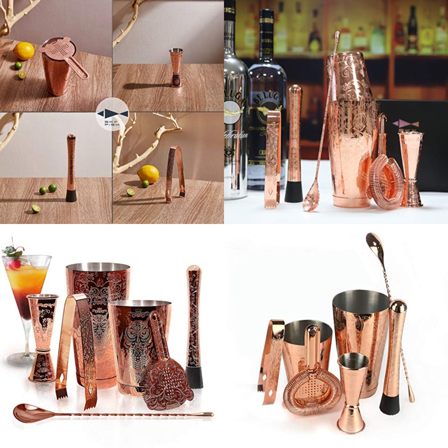 Sky Fish Bartender Kit Cocktai - Boston Shaker Set avaliação e preço