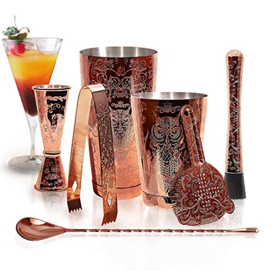 Sky Fish Bartender Kit Cocktai - Boston Shaker Set avaliação e preço