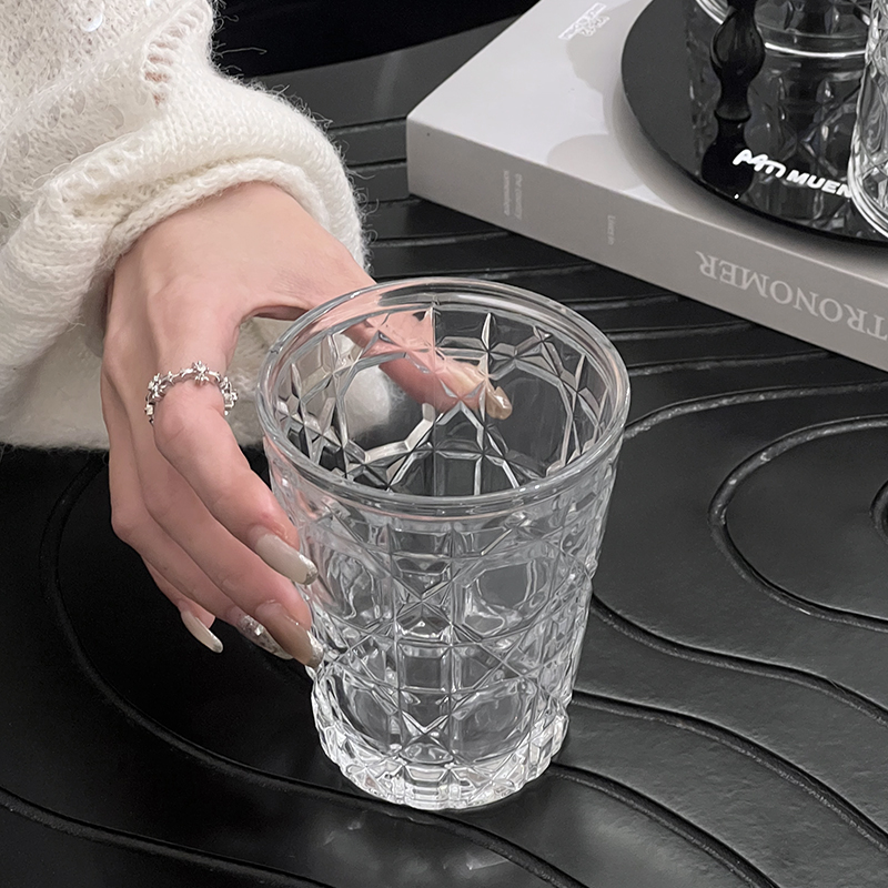 2pcs 310ml Vintage Diamond Pat - Old Fashioned Glass avaliação e preço