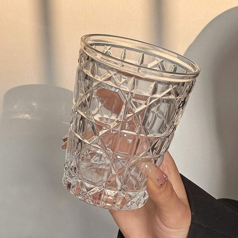 2pcs 310ml Vintage Diamond Pat - Old Fashioned Glass avaliação e preço
