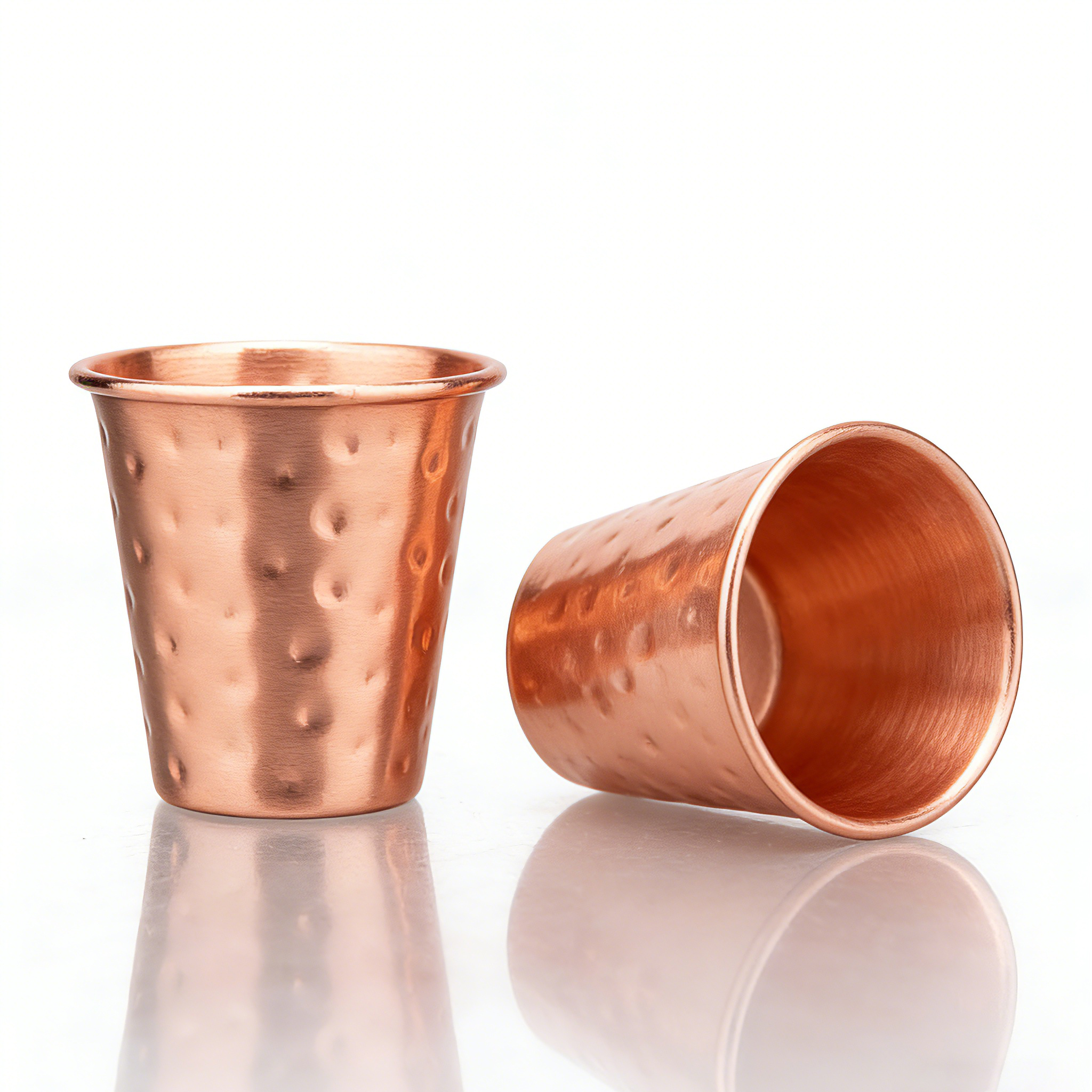 3Pcs New 60ml 100% Copper Cups - Mule Copper Mug avaliação e preço