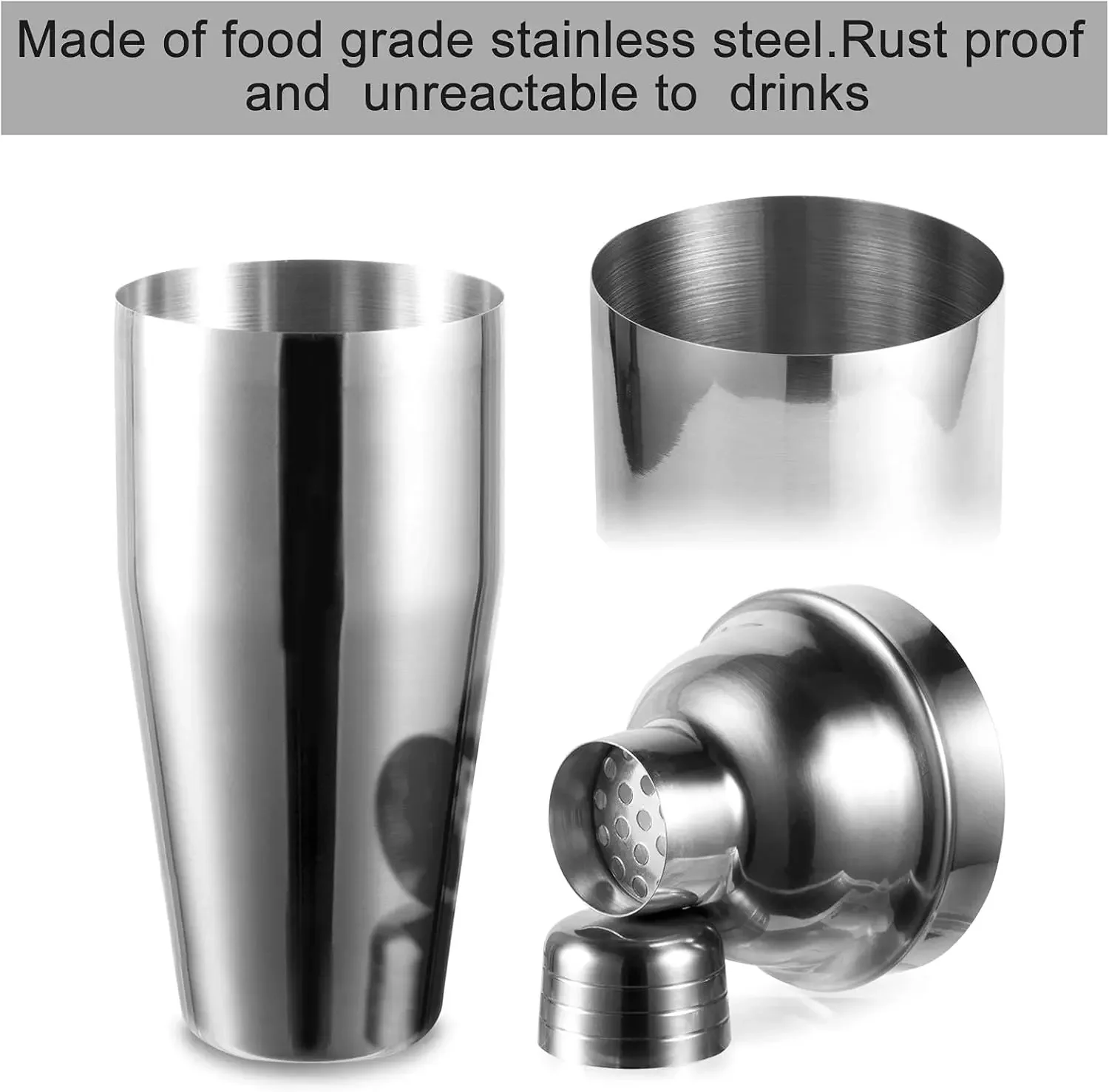 3/6pcs Cocktail Shaker Stainle - Boston Shaker Set avaliação e preço