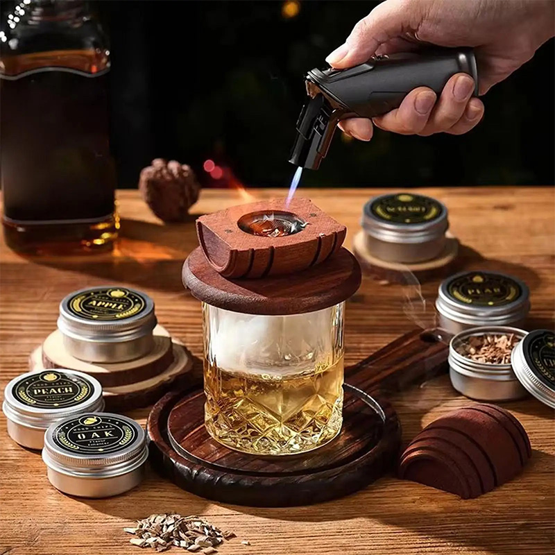 Wooden Cocktail Smoker Kit Smo - Smoking Gun Kit avaliação e preço