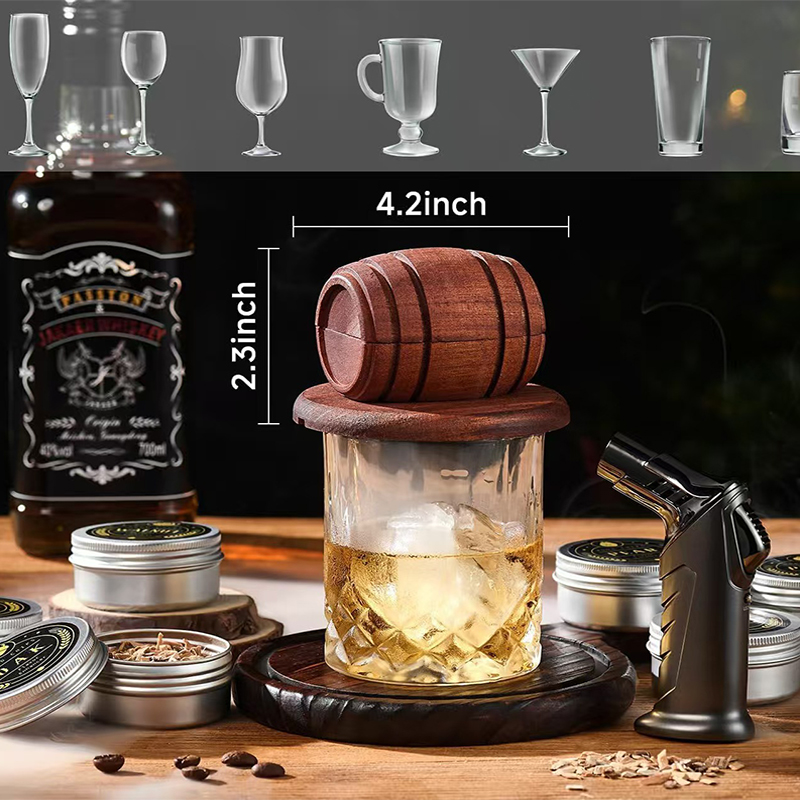 Wooden Cocktail Smoker Kit Smo - Smoking Gun Kit avaliação e preço
