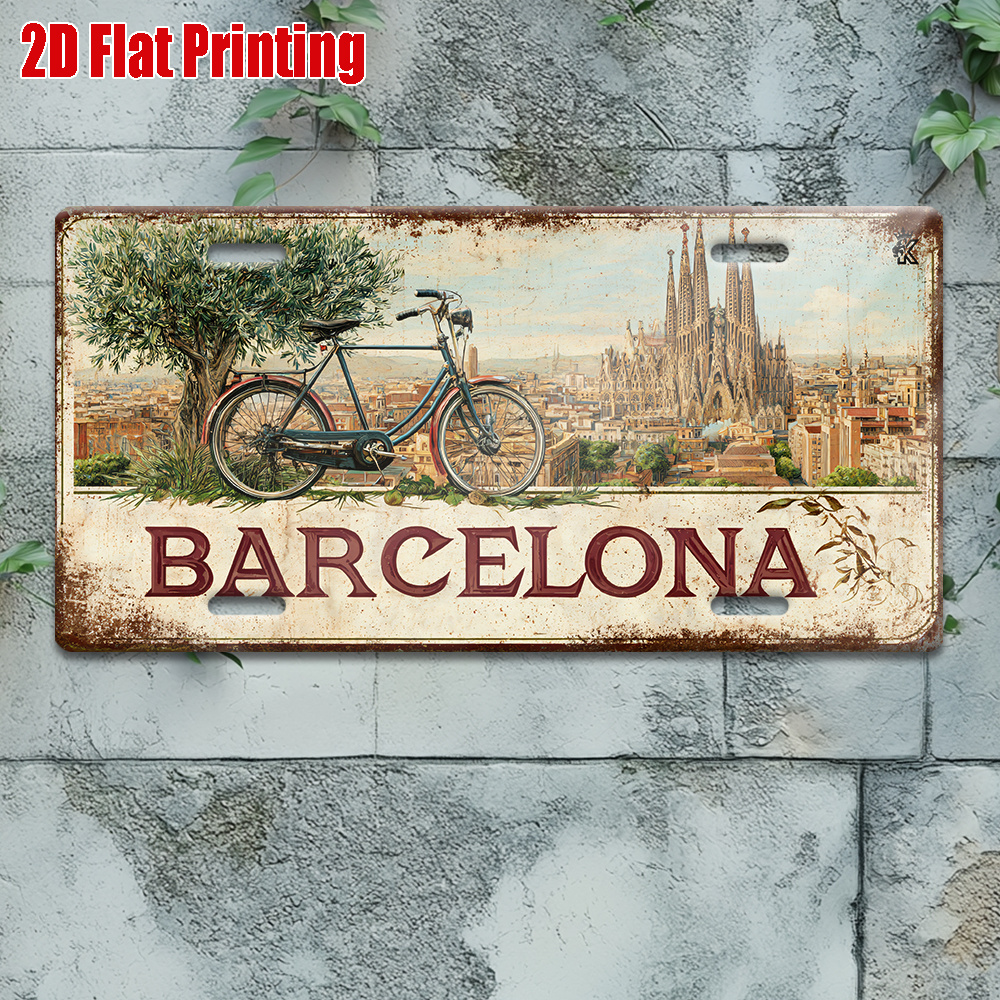 2D Flat, 1 Piece Vintage Metal - Home Barcelona avaliação e preço