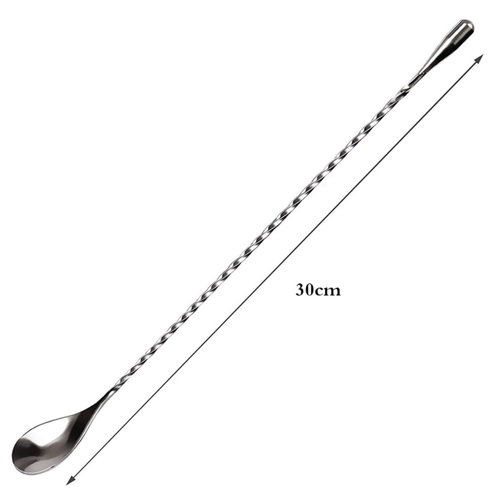 2Pcs Long Stainless Steel Cock - Bar Spoon Twisted avaliação e preço
