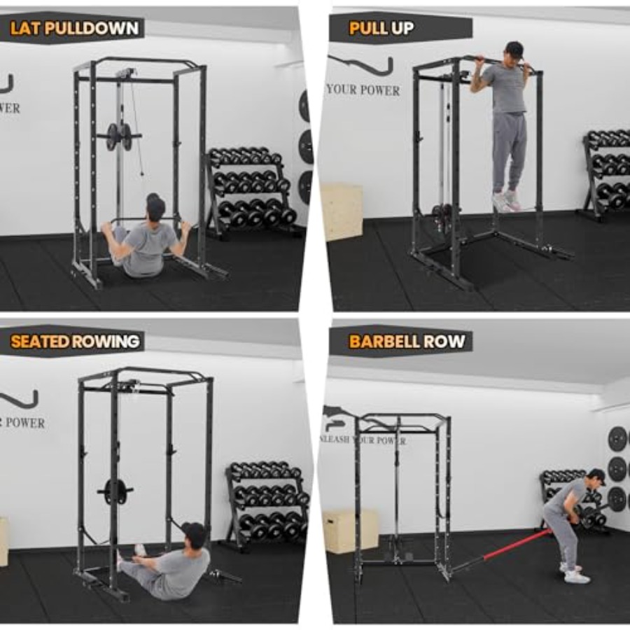 1600 Lbs Power Rack for Home G - Home Bar And Gym avaliação e preço