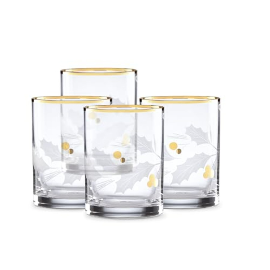 886861 Holiday Gold 4Piece Dou - Old Fashioned Glass avaliação e preço