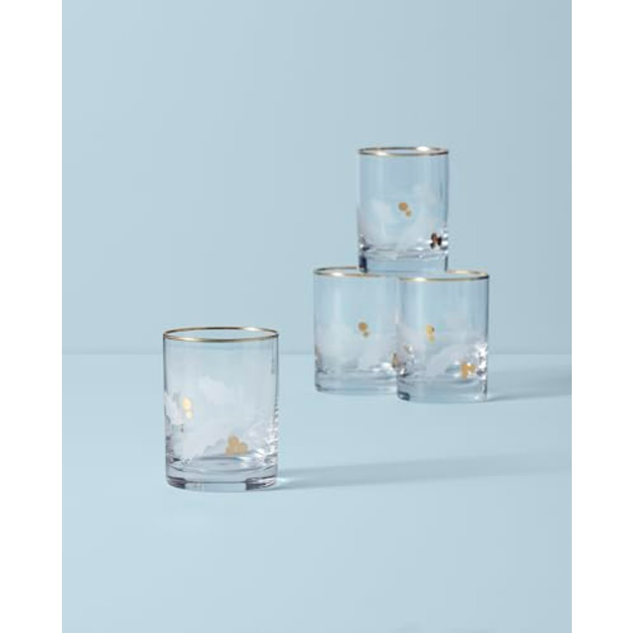 886861 Holiday Gold 4Piece Dou - Old Fashioned Glass avaliação e preço