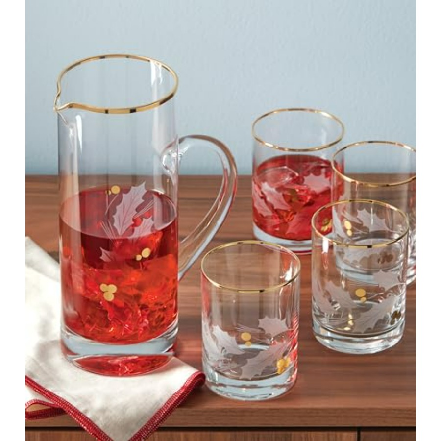 886861 Holiday Gold 4Piece Dou - Old Fashioned Glass avaliação e preço