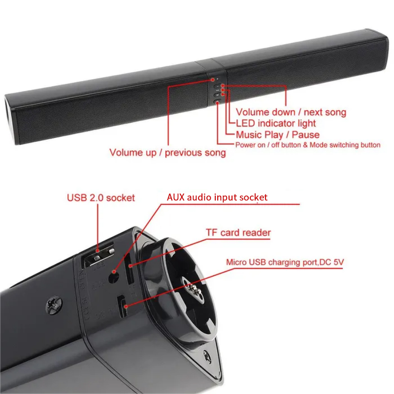 Powerful Soundbar Sound Radio  - Home Bar And Theater avaliação e preço