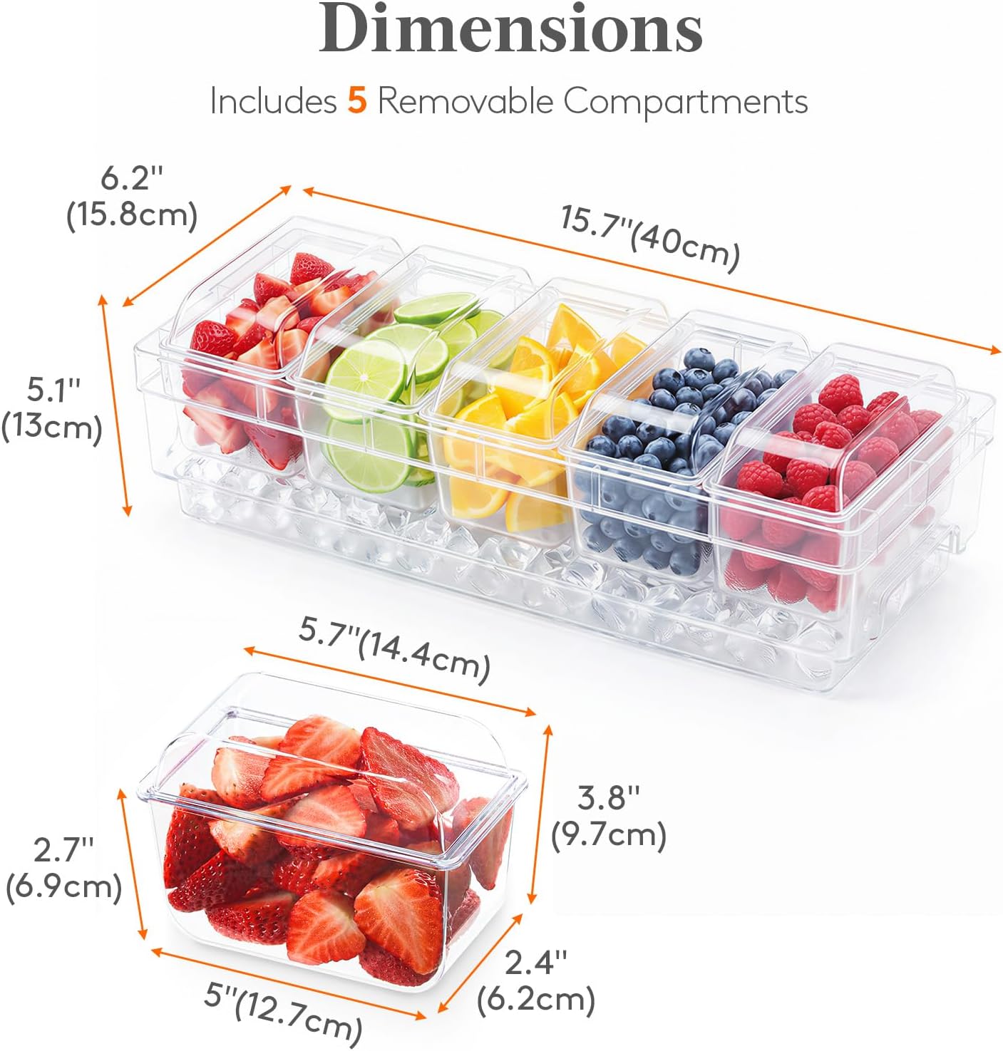 Homiva Store Lifewit Chilled C - Garnish Tray Set avaliação e preço