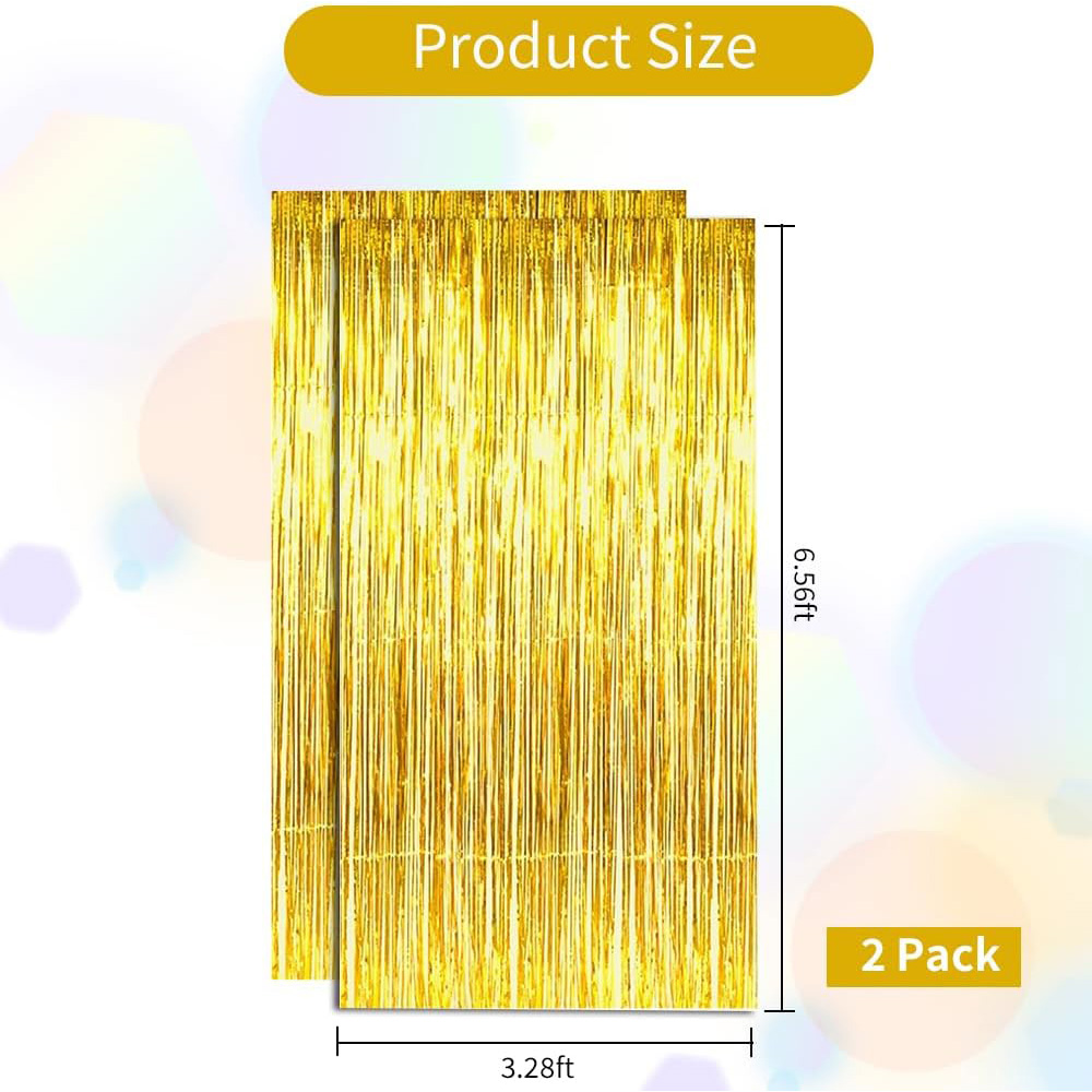 2Pack Gold Metallic Foil Tinse - Home Bargains avaliação e preço