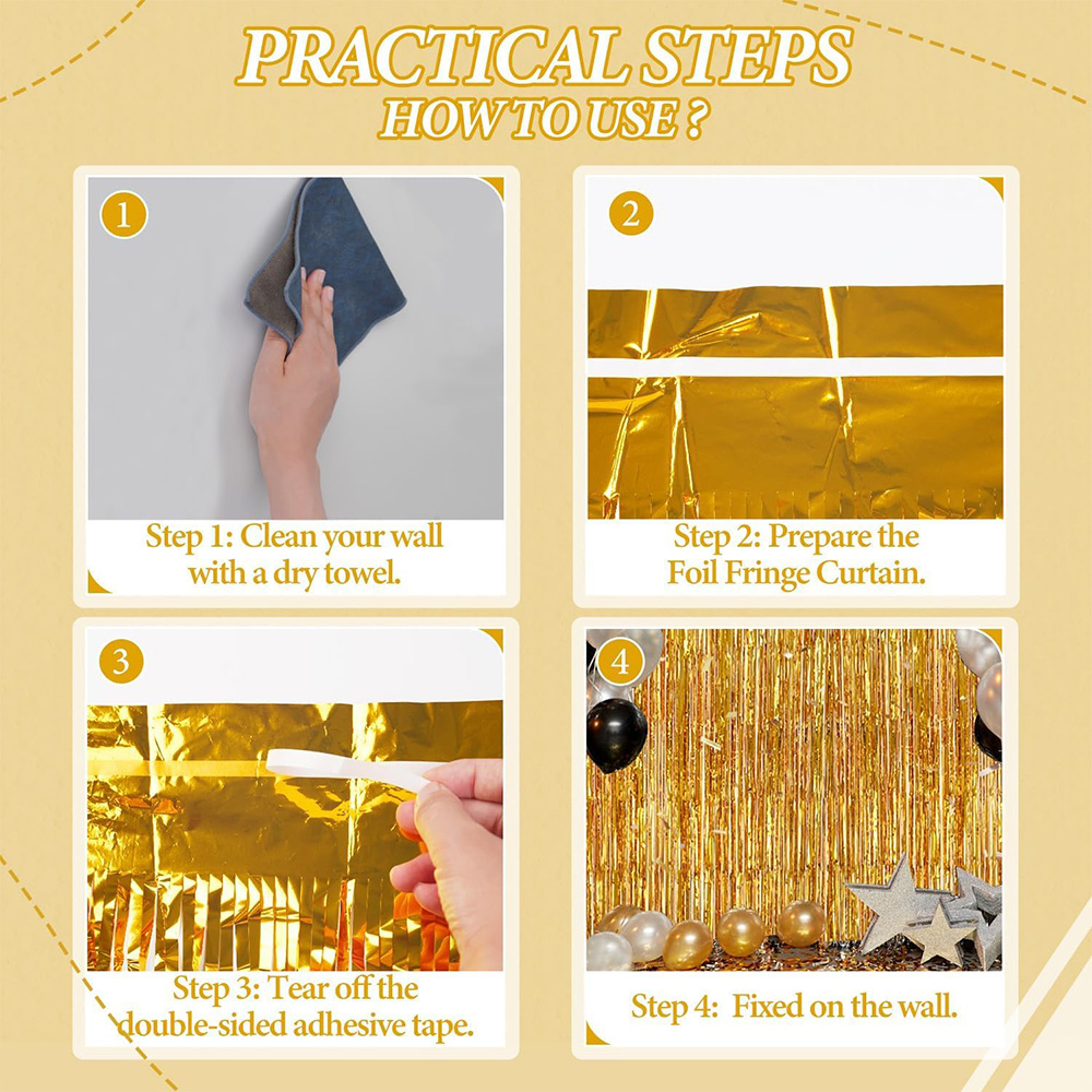 2Pack Gold Metallic Foil Tinse - Home Bargains avaliação e preço