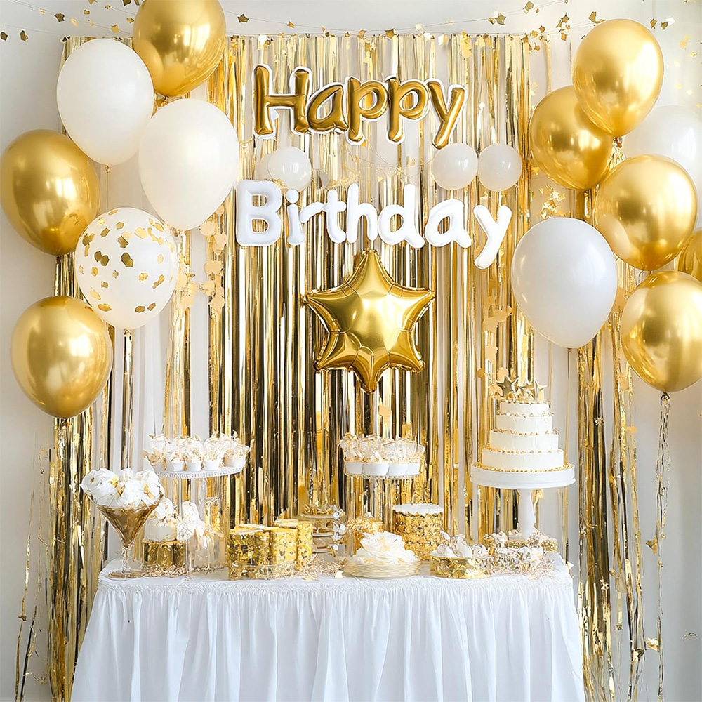 2Pack Gold Metallic Foil Tinse - Home Bargains avaliação e preço