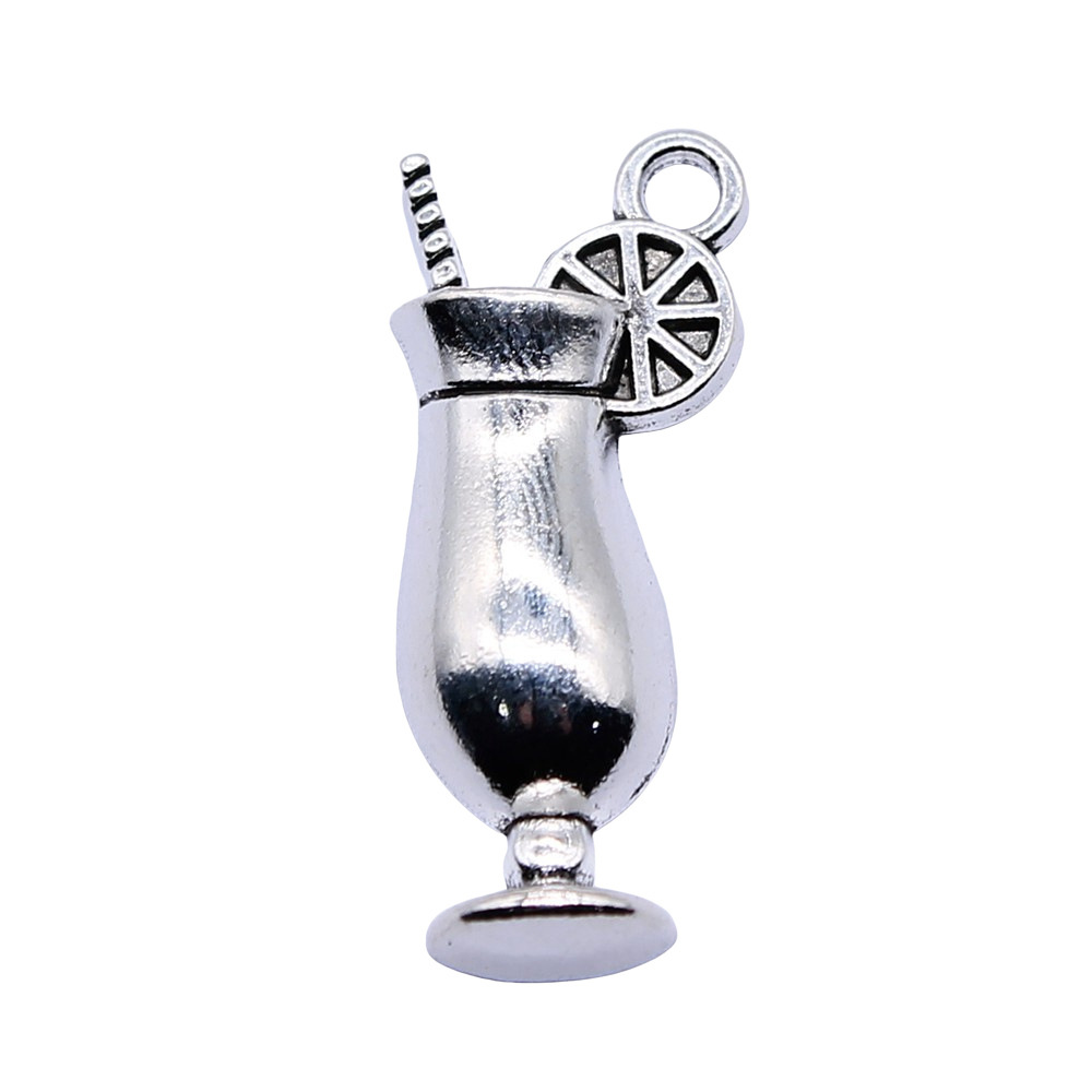 4pcs 12x28mm Antique Silver Co - Old Fashioned Glass avaliação e preço