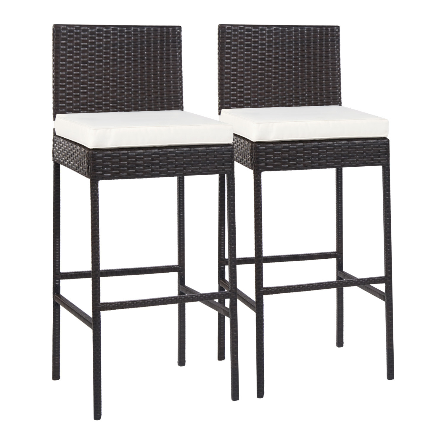 2 Piece Outdoor Bar Stools 30