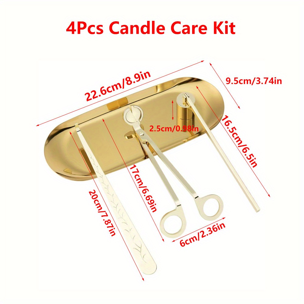 4pcs/set Luxury Candle Care Ki - Home Barbershop avaliação e preço