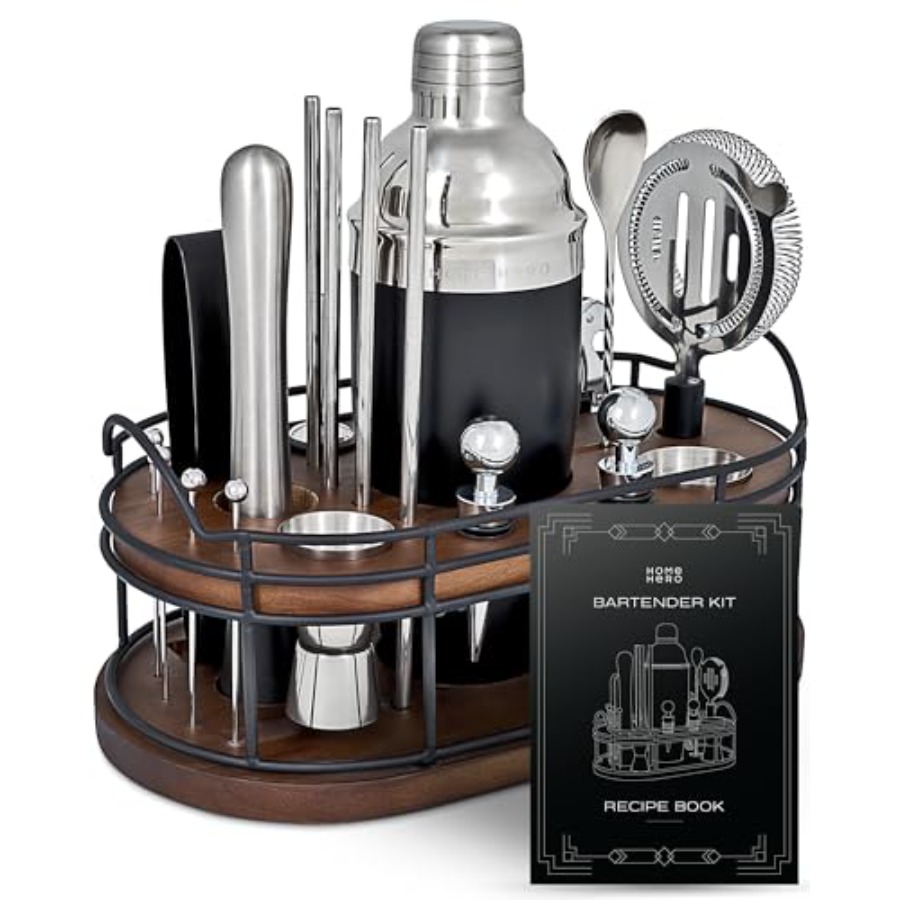 Bartender Kit - 22-Piece Cockt - Cocktail Recipe Book avaliação e preço
