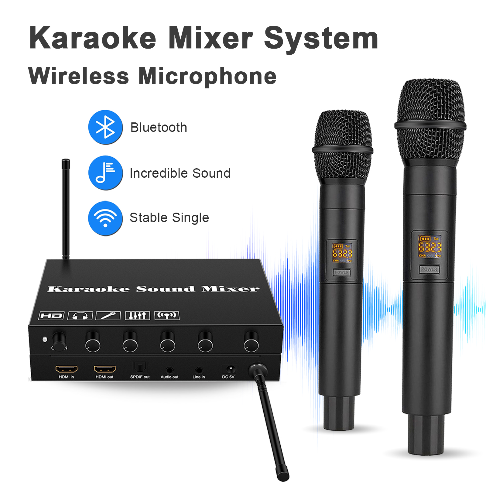 HDMI Karaoke Player Mixer Home - Home Bar And Theater avaliação e preço