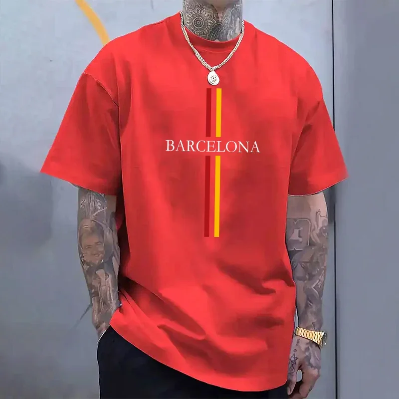 Barcelona Men's Cotton T-shirt - Home Barcelona avaliação e preço