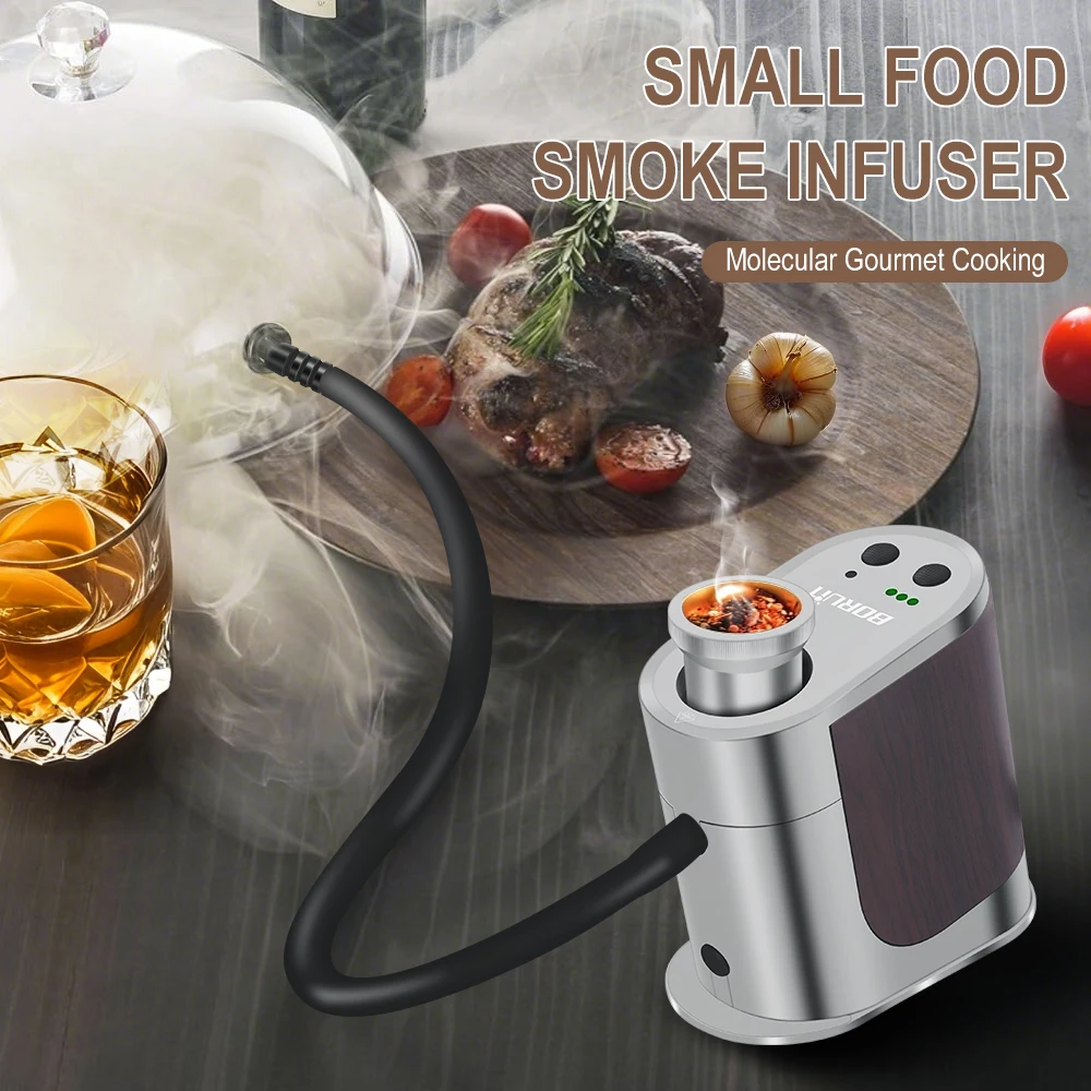 BORUiT New Portable Food Cold  - Smoking Gun Kit avaliação e preço