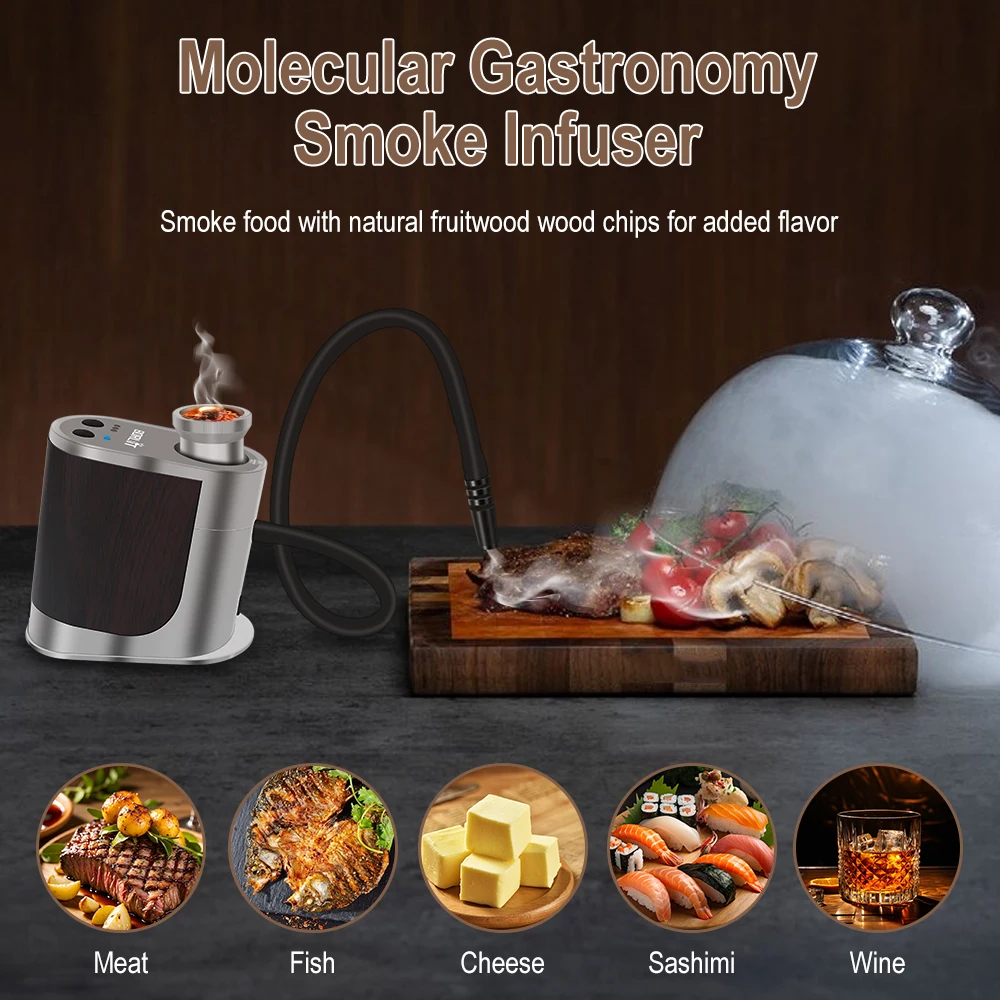 BORUiT New Portable Food Cold  - Smoking Gun Kit avaliação e preço
