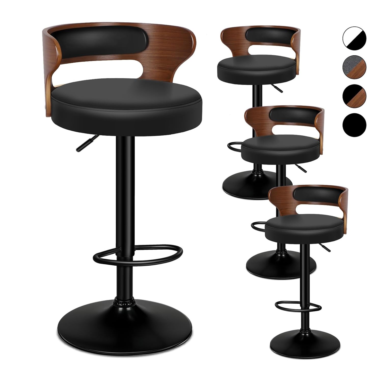 Adjustable PU Leather Bar Stoo - Home Bar Stools avaliação e preço