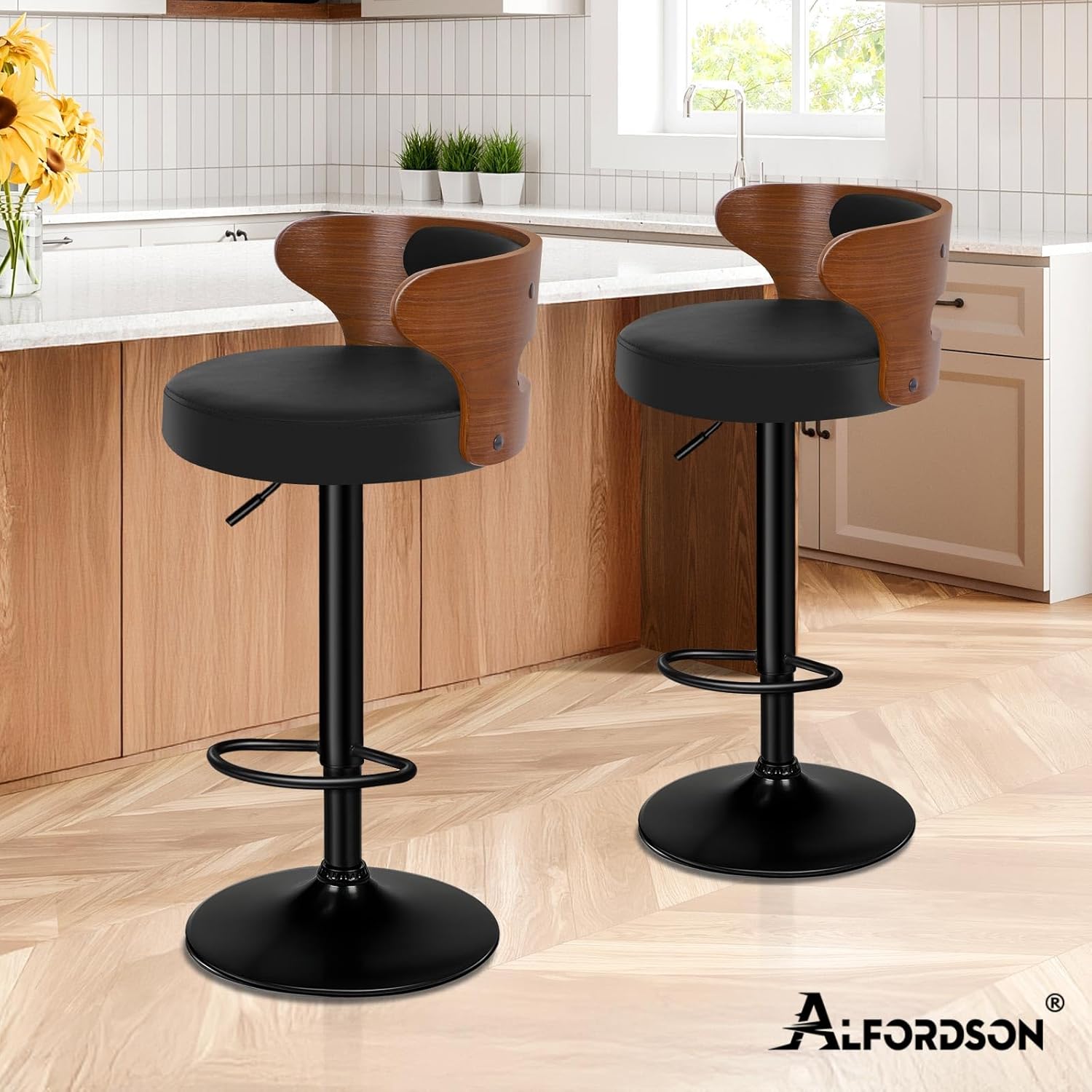 Adjustable PU Leather Bar Stoo - Home Bar Stools avaliação e preço