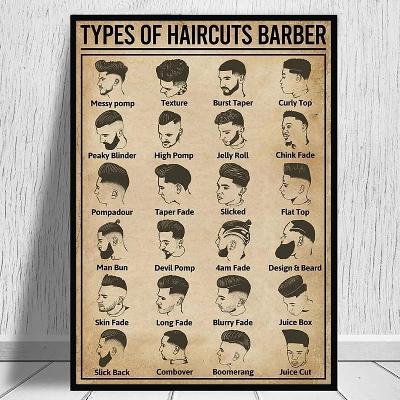 Retro Types Of Haircuts Barber - Home Barbershop avaliação e preço