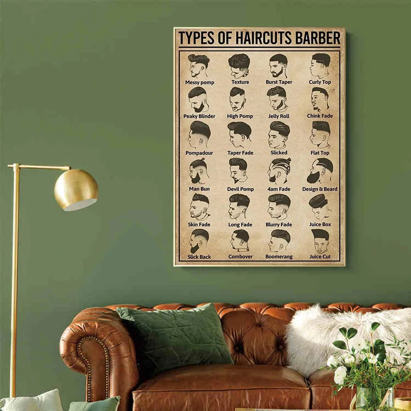 Retro Types Of Haircuts Barber - Home Barbershop avaliação e preço