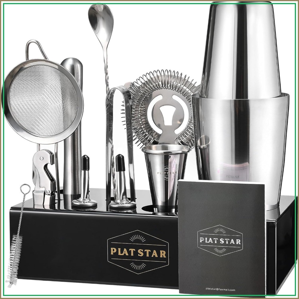 Complete Bartender Kit with St - Cocktail Recipe Book avaliação e preço