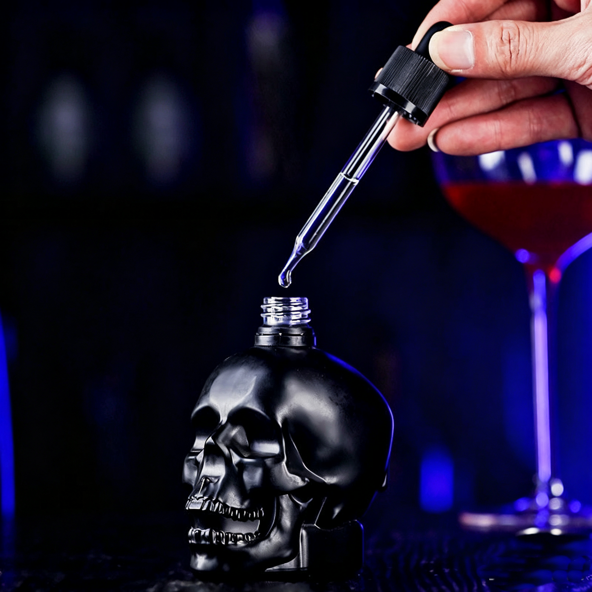 Skull Bittle Bottle Dropper Bo - Bitters Bottle Set avaliação e preço