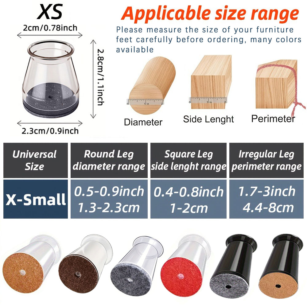 20PCS-Extra Small Chair Leg Fl - Home Bar Stools avaliação e preço