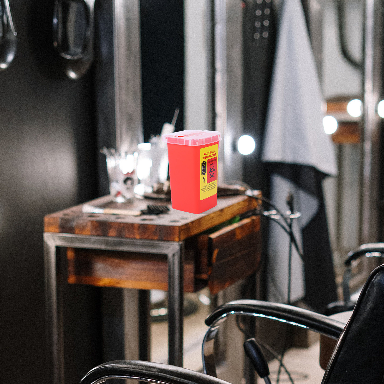 1pc Blade Disposal Container A - Home Barbershop avaliação e preço