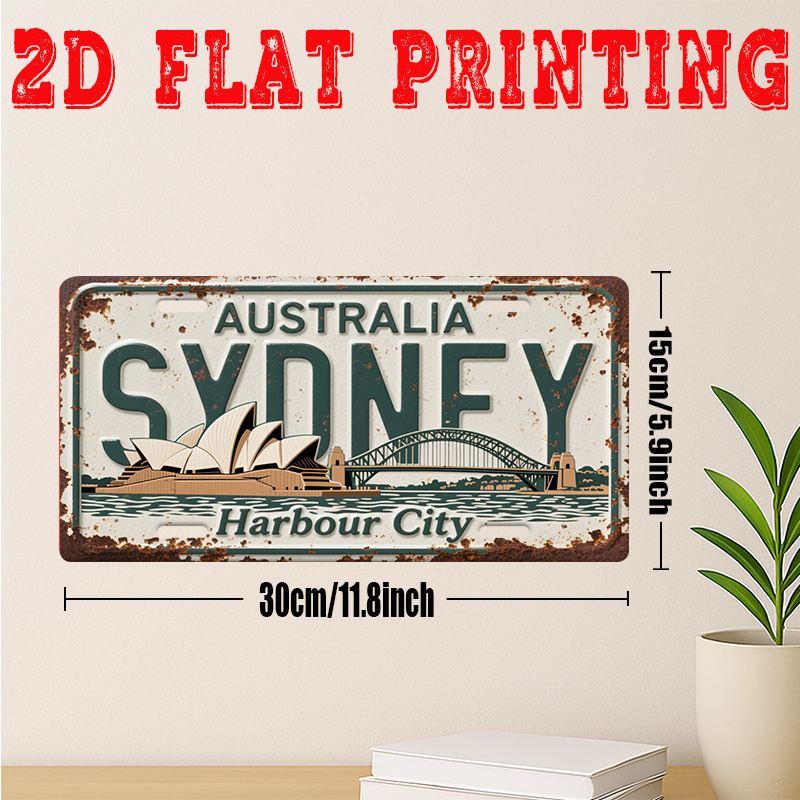 Tin Sign - Australia Sydney Ha - Home Bar Sydney avaliação e preço