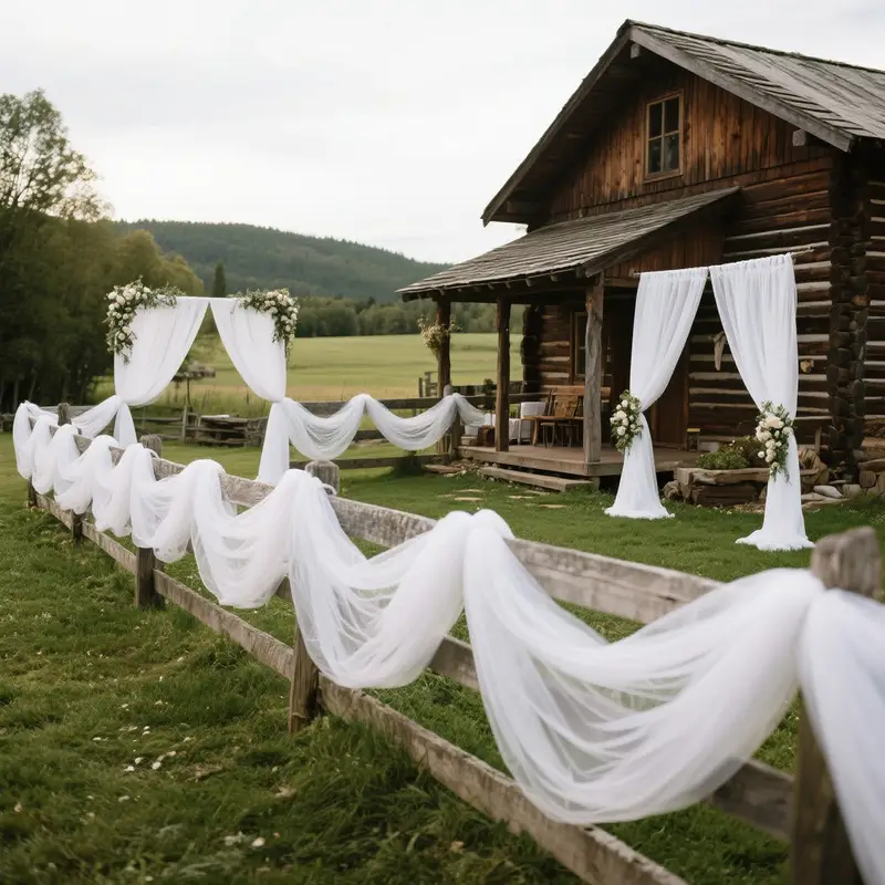 DIY Decoration Tulle Arch Drap - Home Bargains avaliação e preço