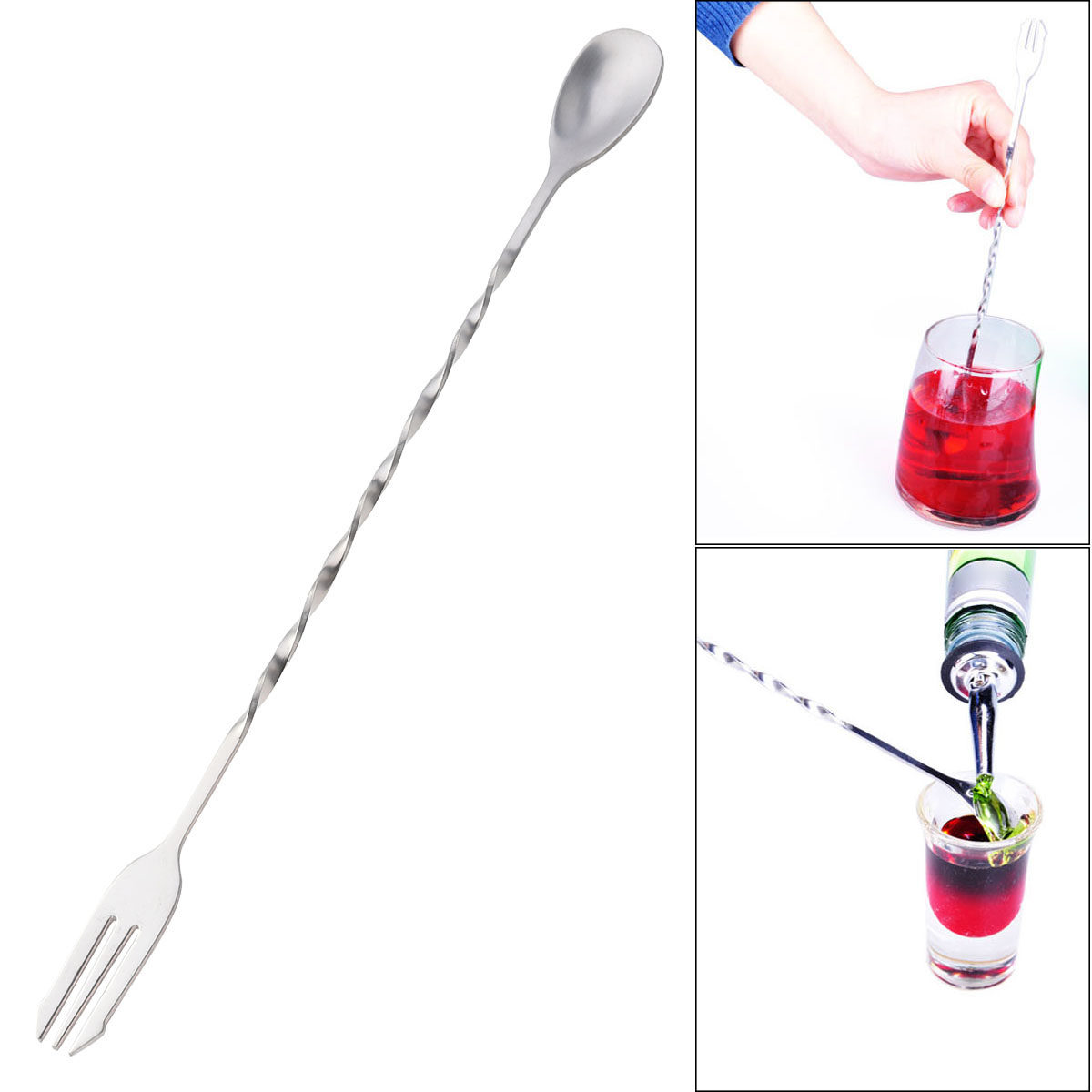 Professional 304 Stainless Ste - Bar Spoon Twisted avaliação e preço