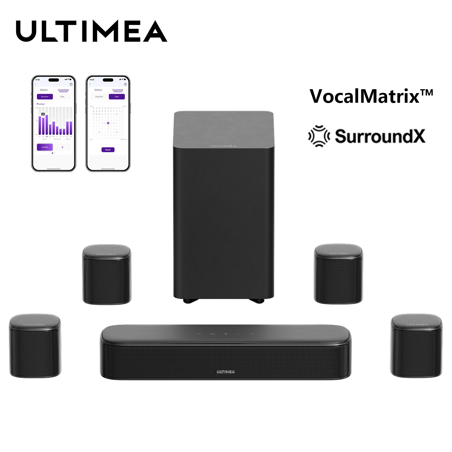 ULTIMEA 7.1ch Sound Bar with S - Home Bar And Theater avaliação e preço