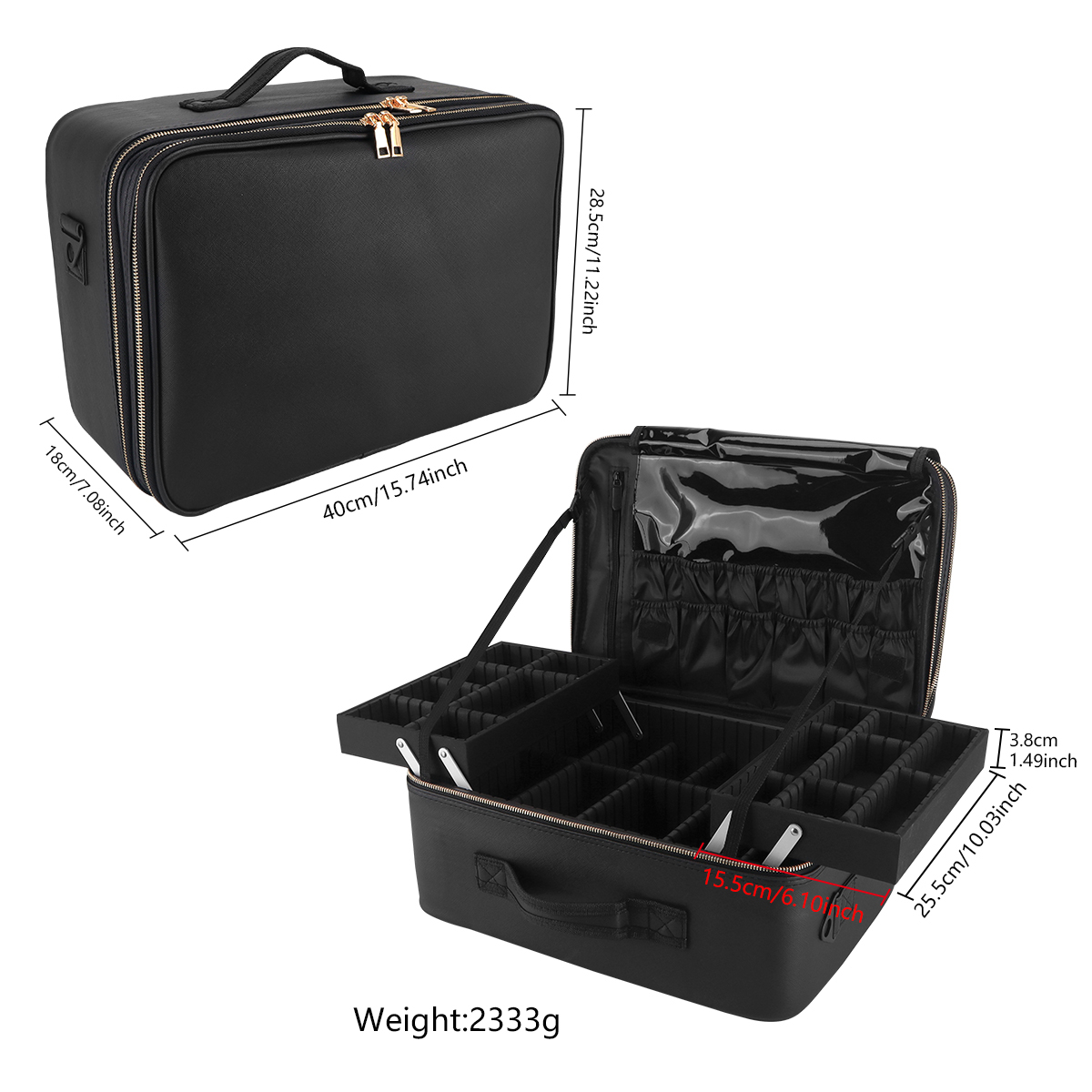 Women Travel Cosmetic Case Org - Home Barbershop avaliação e preço