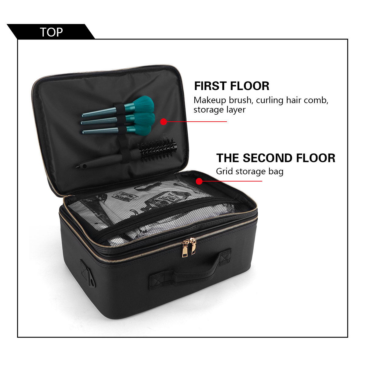 Women Travel Cosmetic Case Org - Home Barbershop avaliação e preço