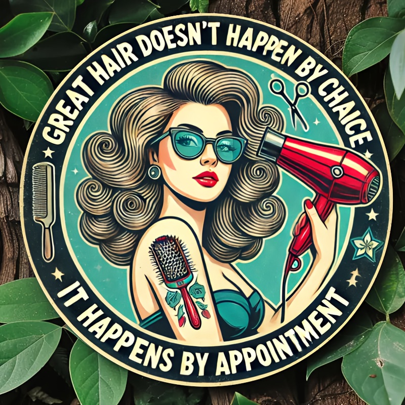 1pc Retro Hair Care Metal Alum - Home Barbershop avaliação e preço