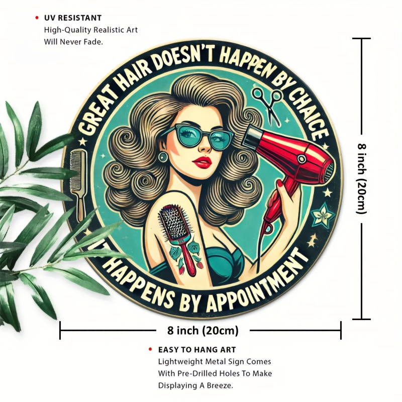 1pc Retro Hair Care Metal Alum - Home Barbershop avaliação e preço